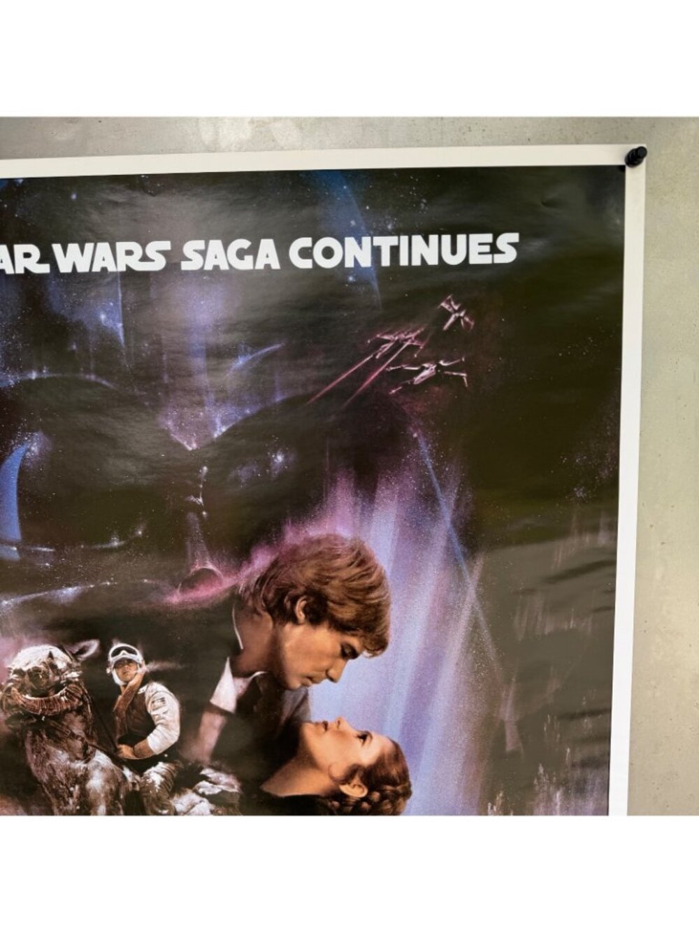 THE EMPIRE STRIKES BACK MOVIE POSTER 27x40 Style A Zig Zag licensed Reprint 1995 - Picture 3 of 13